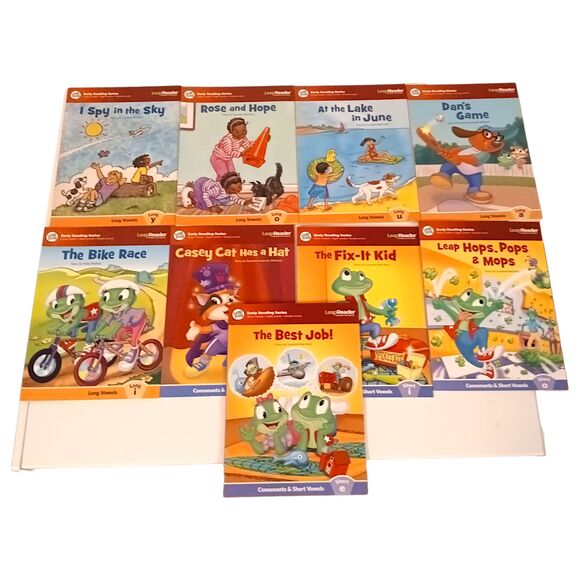 Leap Frog Early Reading Series Leap Reader Interactive Books-Lot Of 9-Soft Cover - Picture 1 of 11